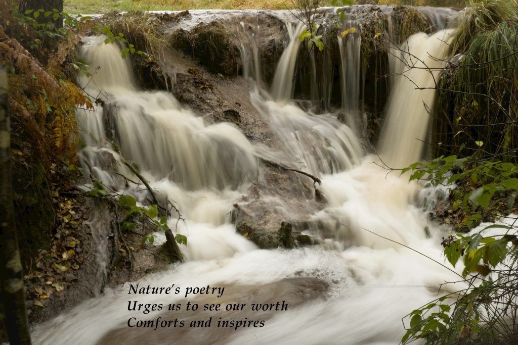 Waterfall and haiku